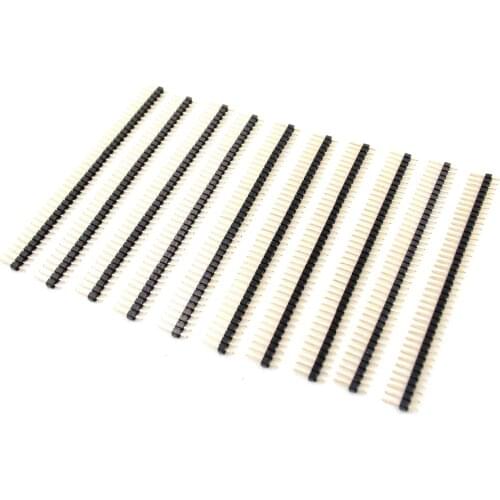 10PCS/LOT GOLD 40 Pin 1x40 Single Row Male 2.54 Breakable Pin Header Connector Strip
