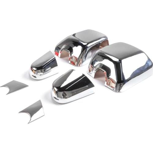 For Jeep JT Gladiator 2018+ Car Rear View Mirror Cover Base Trim Styling Exterior Chrome ABS Car Moldings 6Pcs/set