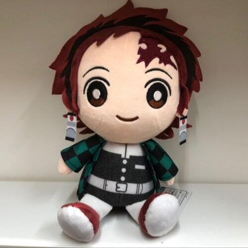 Anime Demon Slayer: Kimetsu no Yaiba Stuffed Plush Toys Kamado Tanjirou Plush Cute Doll gift Gifts for Kids