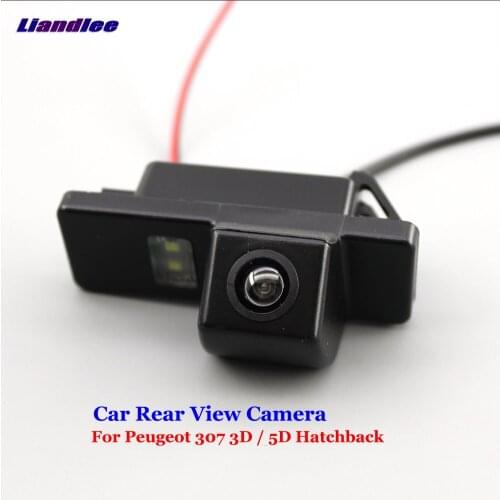 Integrated Special Car Reverse Camera For Peugeot 307 3D/5D Hatchback Car GPS Navigation Camera HD SONY CCD CHIP NTSC RCA Alarm