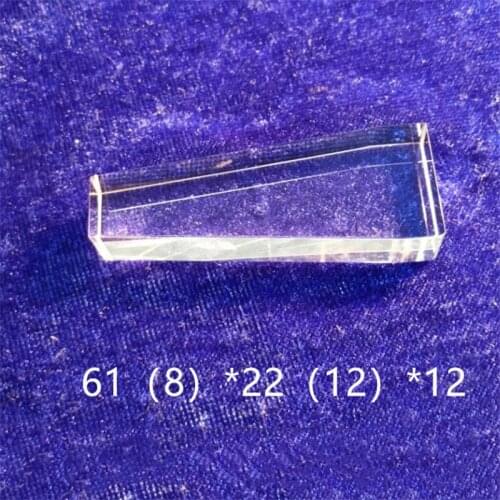 Custom made 61(8)*22(12)*12mm solar power prism for concentrating photovoltaic system