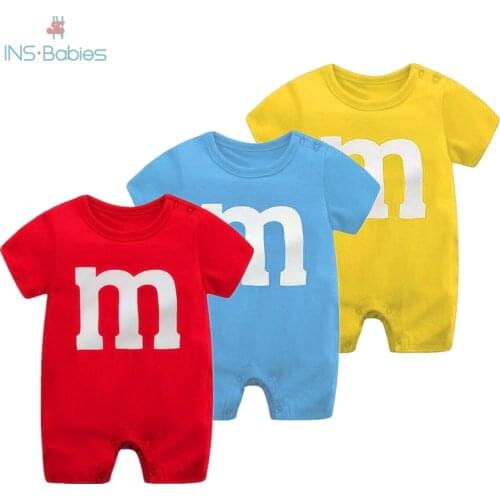 Summer Newborn Romper Baby Girl Clothes Short Sleeve Cotton Newborn Jumpsuit 0-18m Pajamas For Babies Original Children Clothing