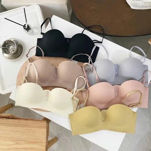 6 Colors 2021 Summer New 1/2 Cup Seamless Push Up Women Sexy Underwear Sets Hollow Out Lingerie Thicken Bra And Panty Set