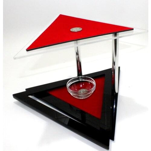 Deans Triangle by Dean Dill Coin Magic Tricks Coins Through The Table Mentalism Illusion Gimmick Magician Fun Coin Penetration