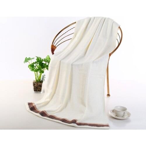 Soft 100% Bamboo Machine Washable Large Bath Towel 140*70cm Absorbent Towel Bathroom Towel