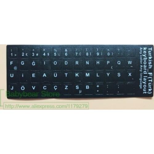 Key Keyboard Sticker 500Pcs/Lot Replacement Turkey - F Laptop Turk Keyboards For Macbook Asus Acer Lenovo Hp S F Layout Sticker