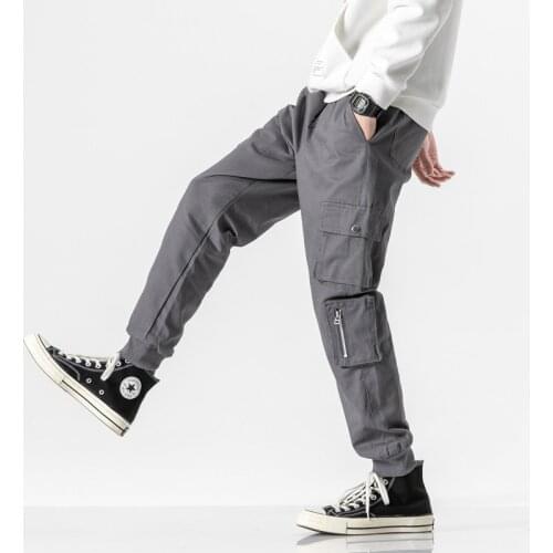 Casual Pants Men 2021 Spring New Loose Jogging Trousers Functional Functional Wind Overalls Trendy Pants Large Size M-8XL