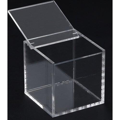Top selling TransparentAcrylic Storage Box Clear Square Multipurpose Display Case Plastic Jewelry Storage Boxes