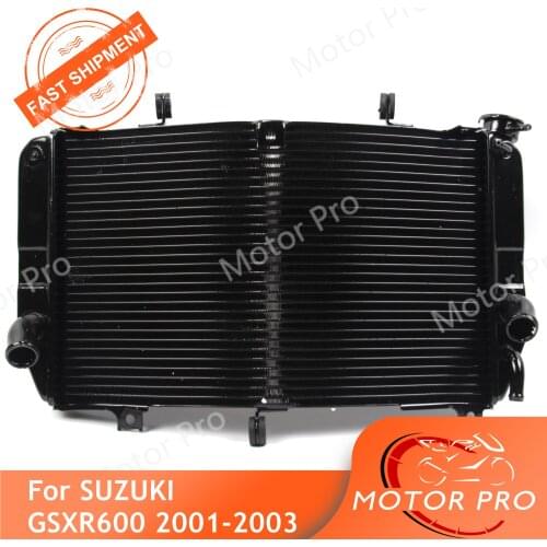 Motorcycle Radiator For Suzuki GSXR 600 2001 2002 2003 AluminumEngine Cooling Cooler GSX-R GSX R GSX600R GSX-R600 Replacement