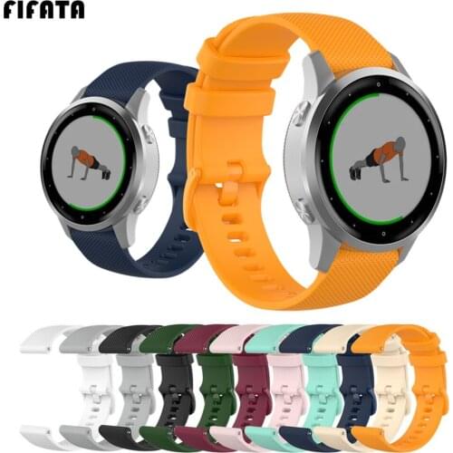 FIFATA Silicone Wrist Strap For Garmin Vivoactive4S Vivoactive4 Vivoactive3 Smart Watch Band For Vivoactive4 4S 3 Sport Bracelet