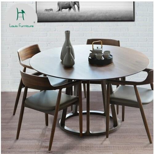 Louis Fashion Cafe Tables Modern Simple Wood