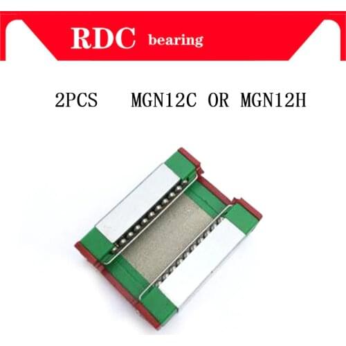 High quality 2PCS MGN12H MGN12C linear bearing sliding block match use with MGN12 linear guide for cnc xyz diy engraving machine