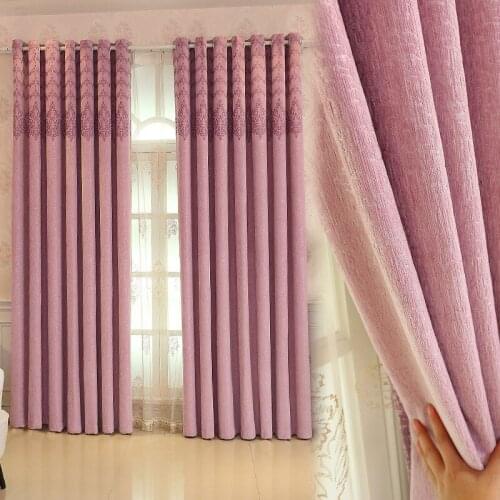 Custom Curtain European Cashmere Imitation Chenille Jacquard Blackout Curtain for Living Room Blinds Fabric Curtain for Bedroom