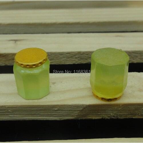 1pcs/lot Resin hote sell green color Honey pot bottle 13mm kawaii cabochons DIY christmas decorations A036-12