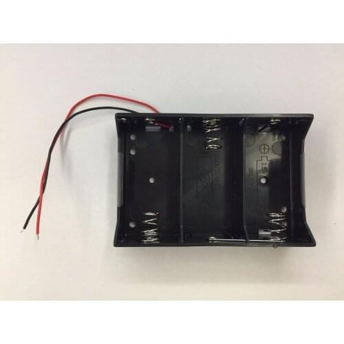 1PCS Wire Leaded Battery Holder Case Box with Cover For 3 x D Size Batteries 4.5V Battery Compartment Battery Holder