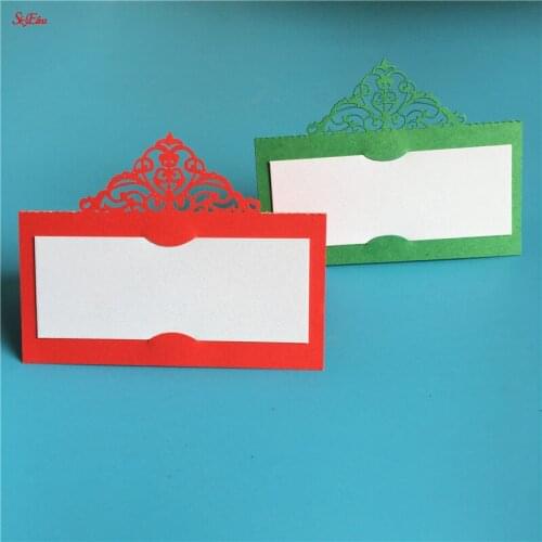10pcs white Laser Cut Table Name Card Seat Card Wedding Table Decoration Birthday Party Supplies Place Card 5Z SH873-10