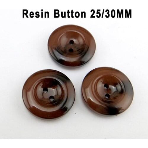 10PCS Deep Coffee COAT BUTTON Decoration Dyed RESIN Buttons Garment Boots Sewing Clothes Accessories R-377