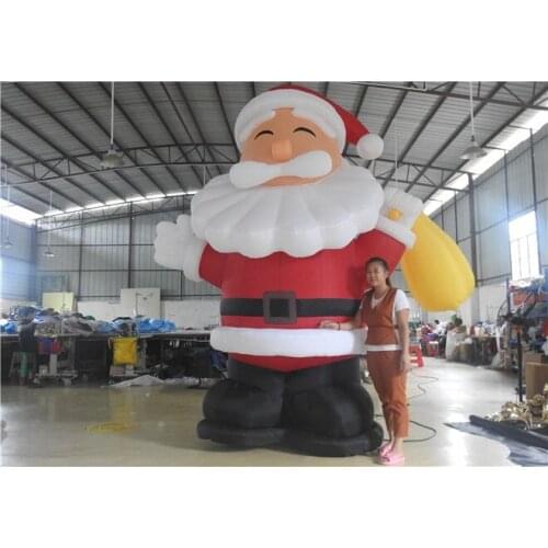 3m Inflatable Santa Claus Inflatable Advertising Product With Blower For Christams Day