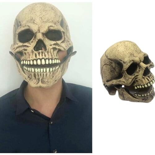 3D Skeleton Mask Scary Skull Bone Ghost Skull Cosplay Costume Halloween Party Full Face CoverMask