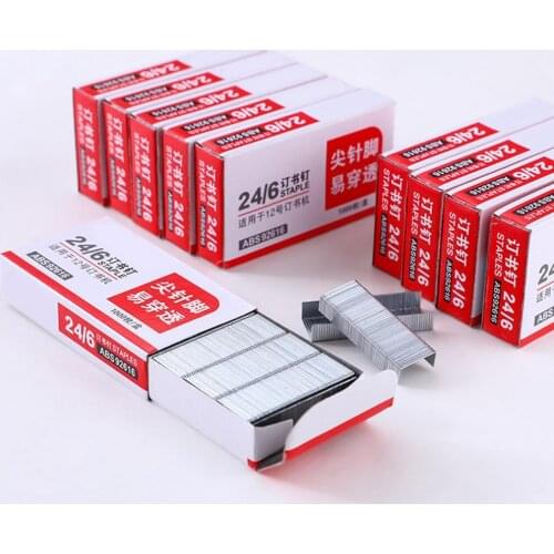 5000Pcs Standard Staples Stainless Steel Office General 24/6 Stapler Needle Standard Staples Stainless Steel Office General