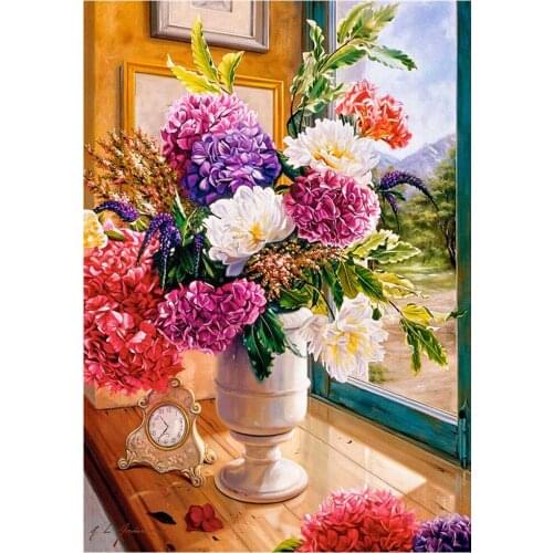 5D diamond painting "flowers" DIY all-round round diamond embroidery set mosaic home decoration ornaments