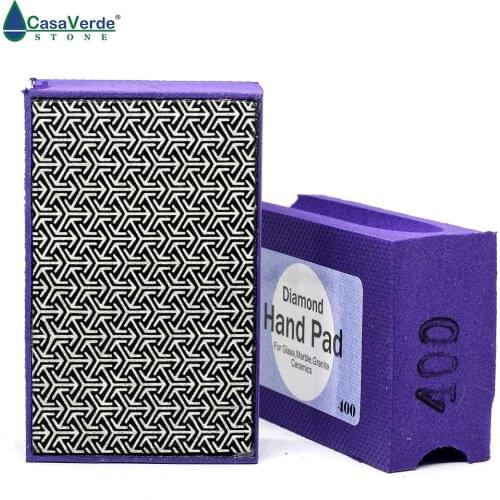 Grit 400# Electroplated diamond hand polishing pad for polishing glass,stone,tiles,aluminum and iron steel