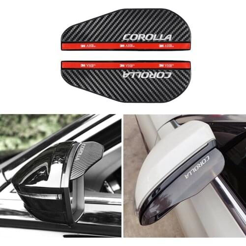 Car Side Rear View Mirror Rain Eyebrow Visor Look Sun Shade Snow Guard Weather Shield Cover Auto Accessories for Toyota RAV4