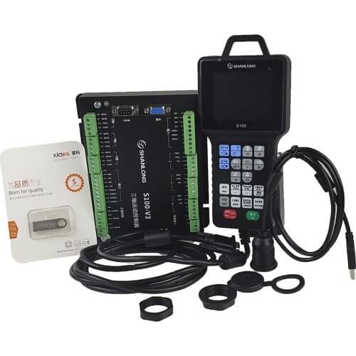 CNC controller 3 axis engraving machine offline motion control system DSP SHANLONG S200 handheld control system