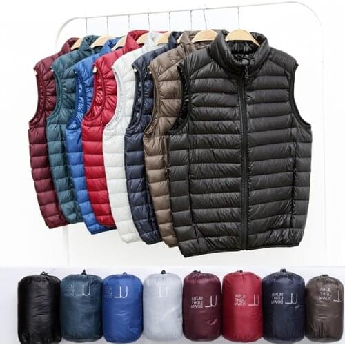 Mens Lightweight Water-Resistant Packable Puffer Vest