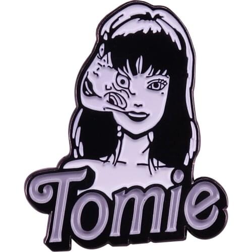 Junji Ito Tomie enamel pin beautiful horror manga fans flair addition