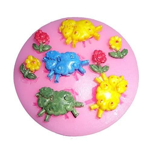 F1006 Sheep Silicone Fondant Mold Gum Paste Cake Decorating cake topper Mould