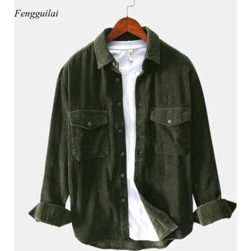 Мужские вельветовые рубашки Fengguilai China At AliExpress
