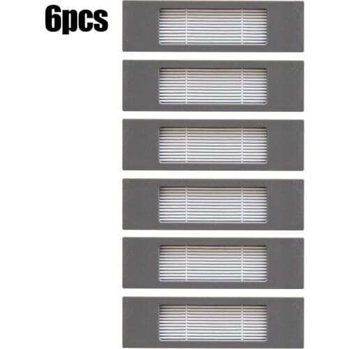 6x Filter For Ecovacs Deebot 700 750 920 950 T5 T8 T8+ T8 AIVI T9 T9+ Vacuum Cleaner Filters Sweeper Cleaning Tool Replacement