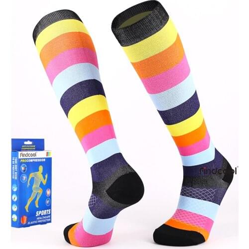 Findcool Compress Stocking Nylon Nurse Professional Pressure Women Stocking Medical Varicose Veins Leg Relief Pain Socks