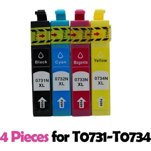 4X for EPSON T0731 Ink Cartridges For epson CX7300 CX8300 TX210 CX3900 CX3905 CX4900 CX4905 CX5500 CX5600 CX5900 printer T0731-4