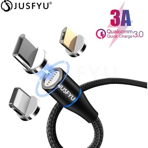 Magnetic Micro USB 8 Pin Cable For iPhone Xiaomi Huawei Samsung Mobile Phone Fast Charging Magnetic Charger Micro USB Data Cable