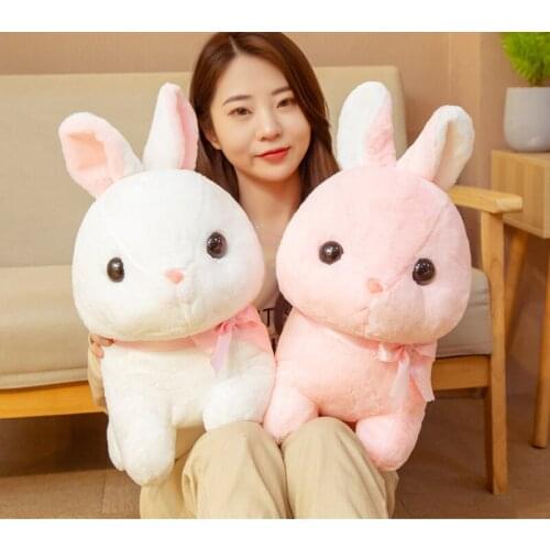 Little Rabbit Plush Toy Girl Heart Little White Rabbit Boy Crouching Rabbit Doll Girls Day Gift
