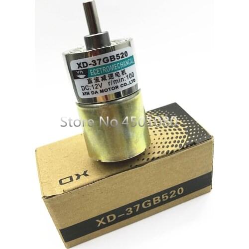 12V / 24V 10W miniature DC geared motor low speed high torque can adjustable speed / reversible electric tools