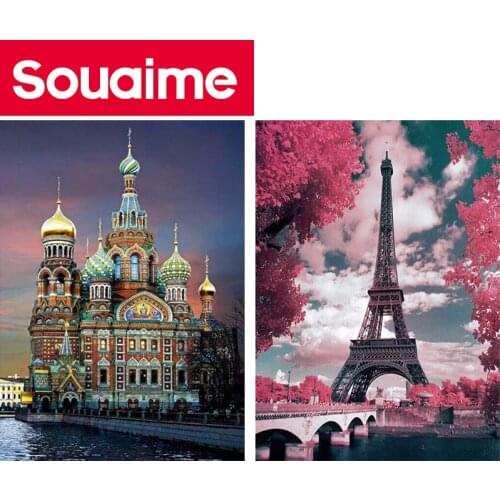 Full Square/Round Drill 5d diamond painting Building moscow church Embroidery Cross Stitch 3D Home Decor Diamond Painting