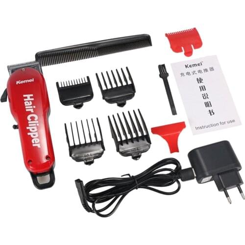 Kemei 7 Hours Large Capacity Battery Professional Mens Hair Clipper Barber Shop Salon Electric Cutter Shaving Machine