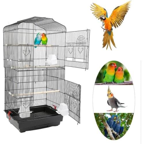Wire Bird Cage Large Birdcage Cover Pet Canary Parrot Cage Blackout Large Aviary Canary Parrot Roller Cage Canary Bird Cage Home