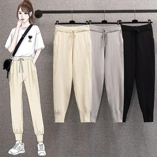 Qingerant Women's Knitted Trousers