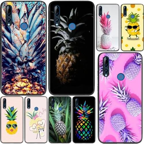 Silicone Cover Tropical Fruit Pineapple For Huawei Honor 9 9X 9N 8S 8C 8X 8A V9 8 7S 7A 7C Pro lite Prime Play 3E Phone Case