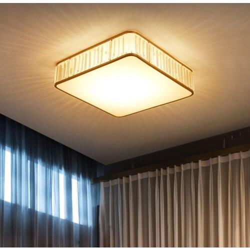 Modern square rectangle lotus flower crystal light living room bedroom Living Room kitchen fixtures