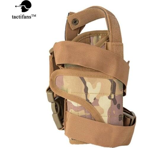 Tactifans Adjuatable Airsoft Gun Holster Torna Tactical Holster Coldre Molle Camouflage Pistol Drop Thigh Holster Leg Right Hand