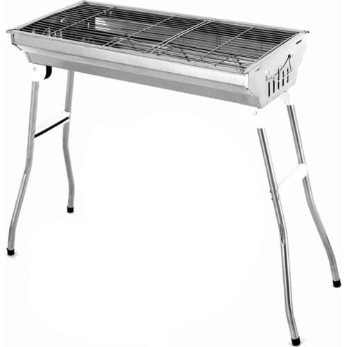 Stainless Steel Barbecue Charcoal Barbecue Carbon Grill Outdoor Folding Portable Barbecue Grill BBQ Tools