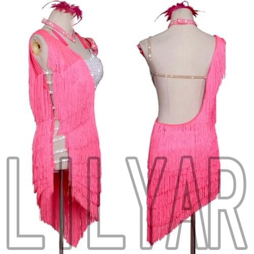 New Latin Dance Dress Competition Dress Costumes Skirt Performing Dress Adult Customize Children Red Matador Skirt Split Skirtes