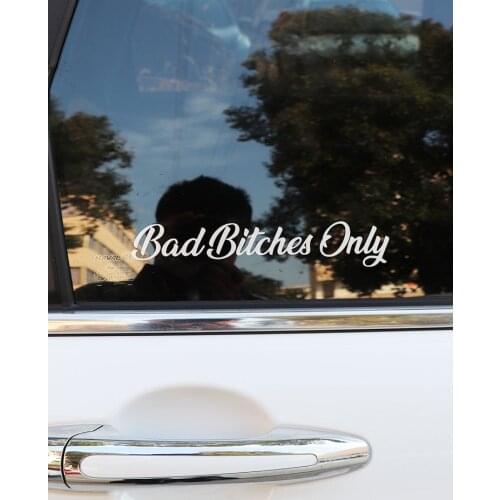 ZTTZDY 20CM*3.5CM Bad Bitches Onlyl For High-quality Vinyl Car Sticker Decal ZJ2-0067