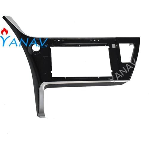 2 DIN Car Radio Audio Fascia Frame For-TOYOTA COROLLA 2017-2018 Car Stereo Fascia Surround Adaptor Plate Panel