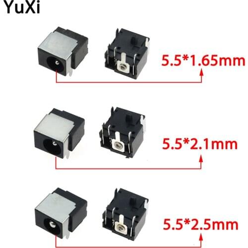 2pcs 5.5* 1.65 / 2.1 / 2.5 MM Female DC Power Jack Port Female Plug Socket Charging Connector For Lenovo B450 B450A B450L